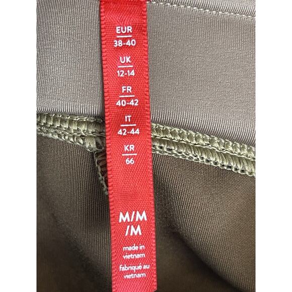 Spanx Pants Womens Medium Brown Faux Suede Leggings Mid Rise Adult - Picture 9 of 13